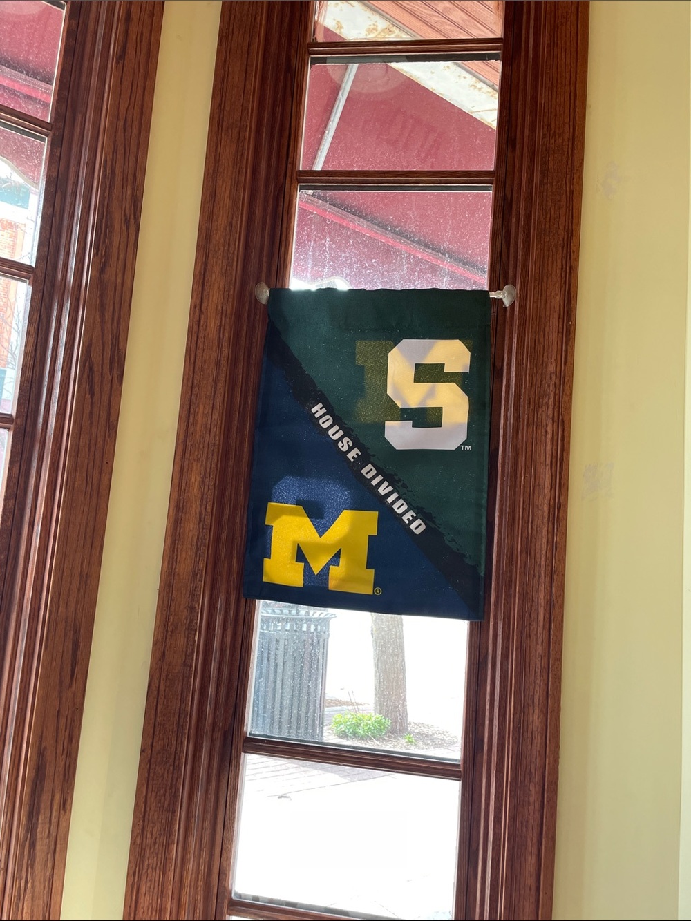Divided Banner by Divided in Navy, Dark Green & Yellow